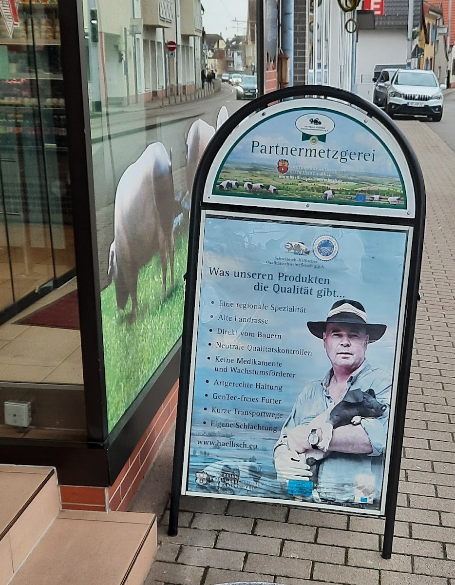 Partnermetzgerei-Siegel für Schwäbisch-Hällisches Qualitätsschweinefleisch